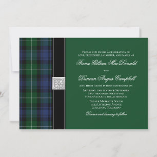 Convite para Casamento Celta de Lamont Tartan