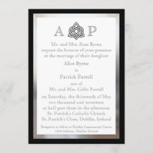 Convite para Casamento Celta Moderno