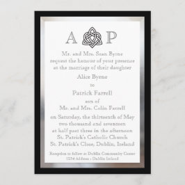 Convite para Casamento Celta Moderno