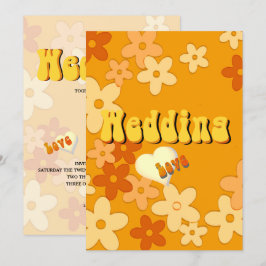 Convite para Casamento Chic com Energia Chic Retro