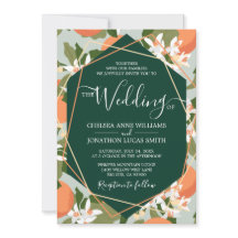 Convite para Casamento Citrus e Mint