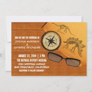 Convite para Casamento com Dinossauro Adventure