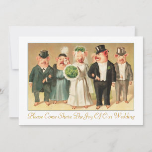 Convite para casamento com o Partido Bridal de Suí