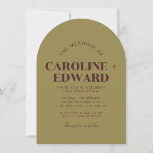 Convite para Casamento com Striping Retro