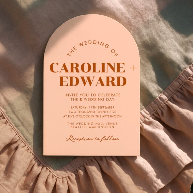 Convite para Casamento com Striping Retro (Criador carregado)