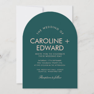 Convite para Casamento com Striping Retro