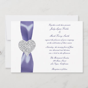 Convite para Casamento Coração Veri Peri Diamond