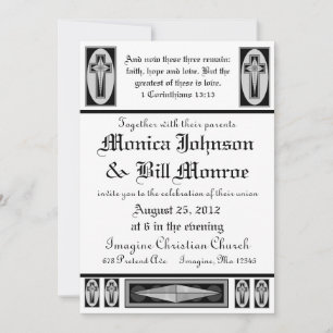 Convite para Casamento Cristão Formal