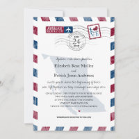 Convite para Casamento da British Columbia Airmail
