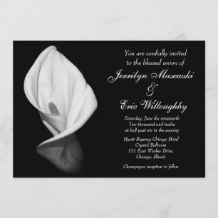 convite para casamento da Calla Lily