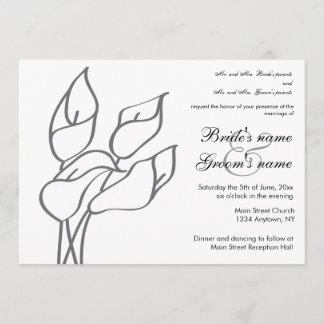 Convite para casamento da Calla Lily