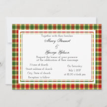 Convite para Casamento da Escócia Gibson