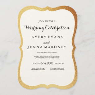 Convite Para Casamento Da Fronteira De Ouro Russo