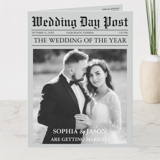 Convite para casamento da Linha do tempo e do prog (Frente)