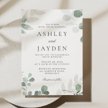 Convite para Casamento da primavera Moderna