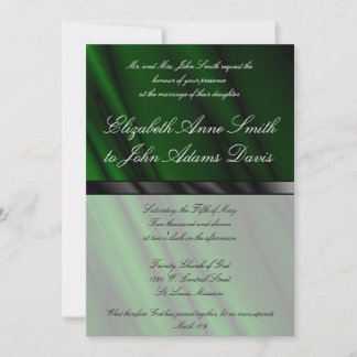Convite para Casamento da Seda Verde 2
