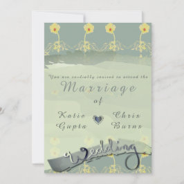 Convite para Casamento Daisy Slate