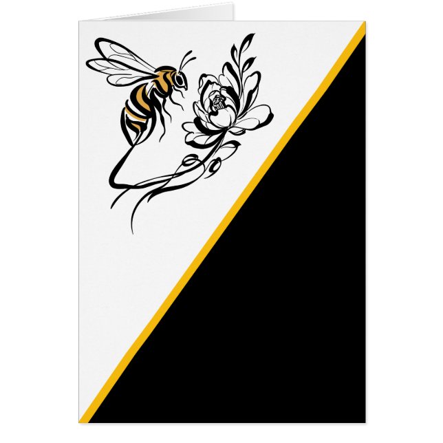 Convite para Casamento de Abelhas de Luxo eterno (Frente)