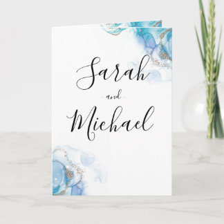 Convite para Casamento de abstrato Dourado Waterco