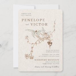 Convite Para Casamento De Amor Com Borboleta