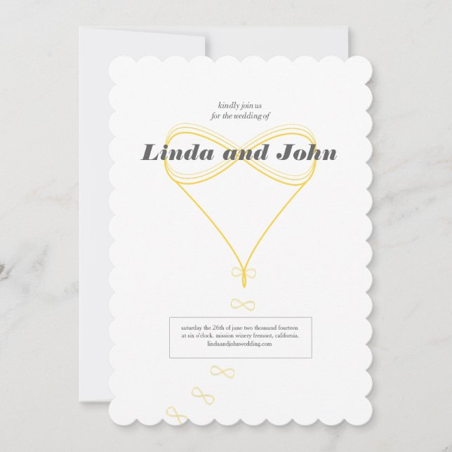 Convite Para Casamento De Amor Infinito (Frente)