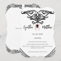 Convite para Casamento de Aranhas na Web