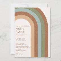 Convite para Casamento de Arch Boho