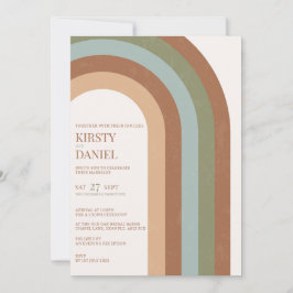 Convite para Casamento de Arch Boho