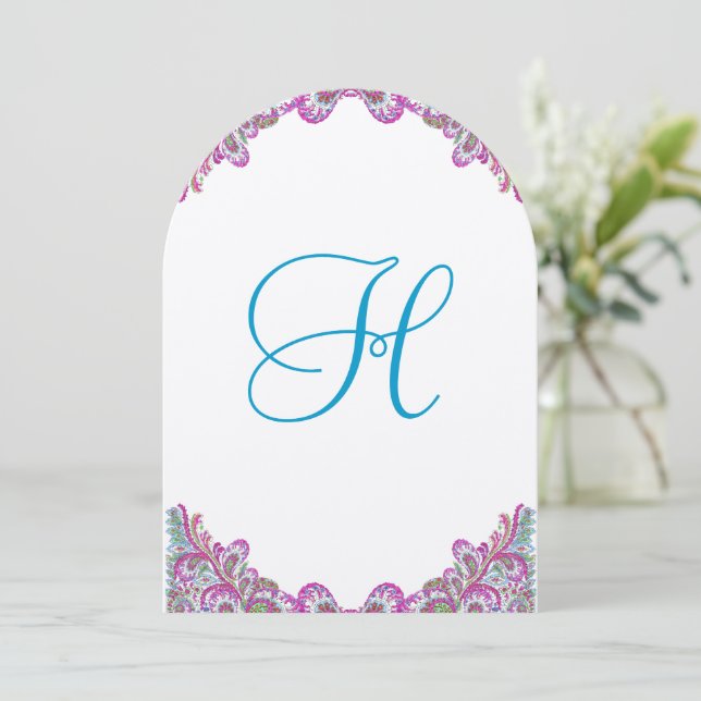 Convite Para Casamento De Aromas De Aromas De Arom (Em pé/Frente)