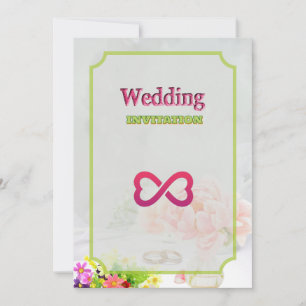Convite para Casamento de Arte Floral Real Verde
