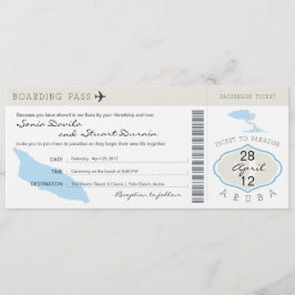 Convite para Casamento de Aruba