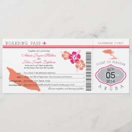 Convite para Casamento de Aruba