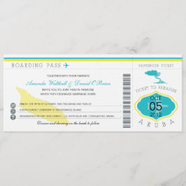 Convite para Casamento de Aruba