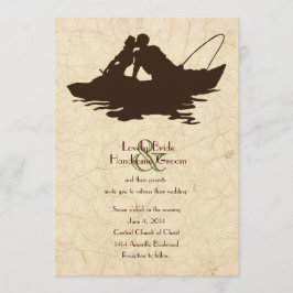 Convite Para Casamento De Barcos Marrons