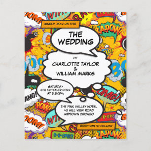 Convite para Casamento de BD Moderno do Orçamento