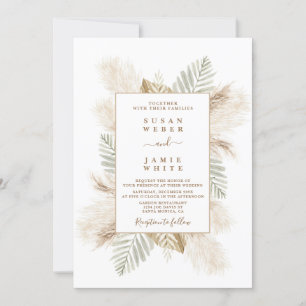 Convite para casamento de Beach Boho