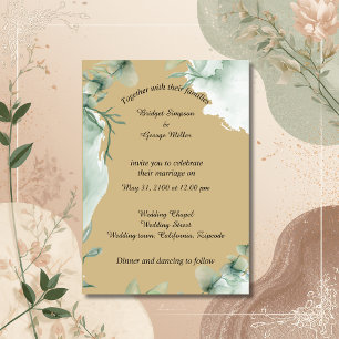convite para casamento de beige beige periwinkle m