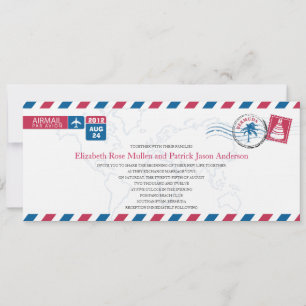 Convite para Casamento de BERMUDA Airmail