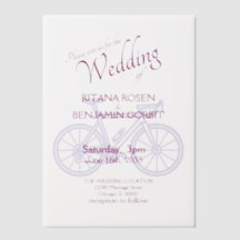 Convite para Casamento de Bicicleta Rodoviária