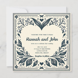 Convite para Casamento de Blooms Eterno