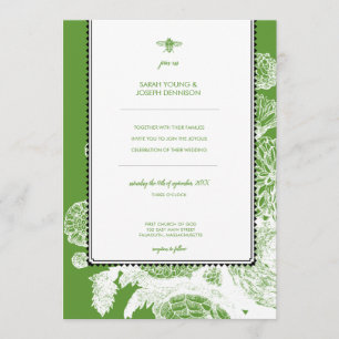 Convite Para Casamento De Borracha De Jardim