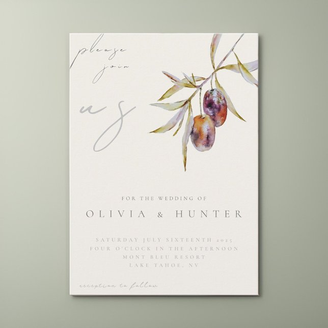 Convite para Casamento de Branch de Olive Branch E (Criador carregado)