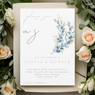 Convite para Casamento de Branch de Olive Branch E