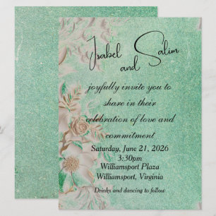 Convite para Casamento de Breeze de Verão Fresco