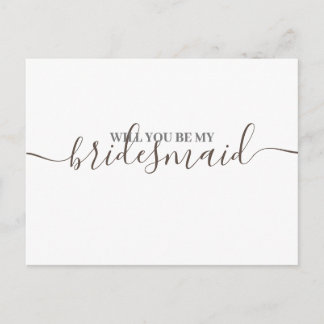 Convite para casamento de Bridesmaid, Ouro minimal