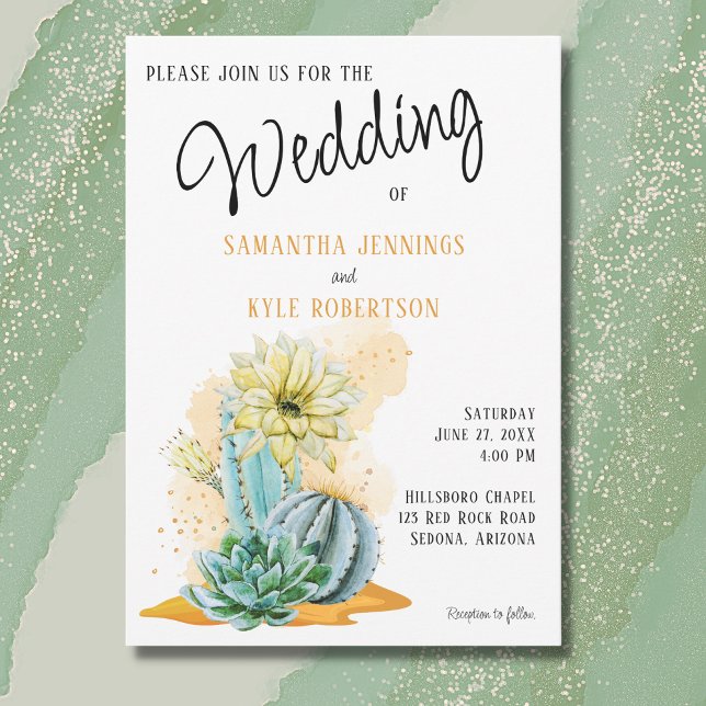 Convite para Casamento de Cactus (Criador carregado)