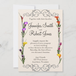 Convite Para Casamento De Calla Lily Posh Ocidenta