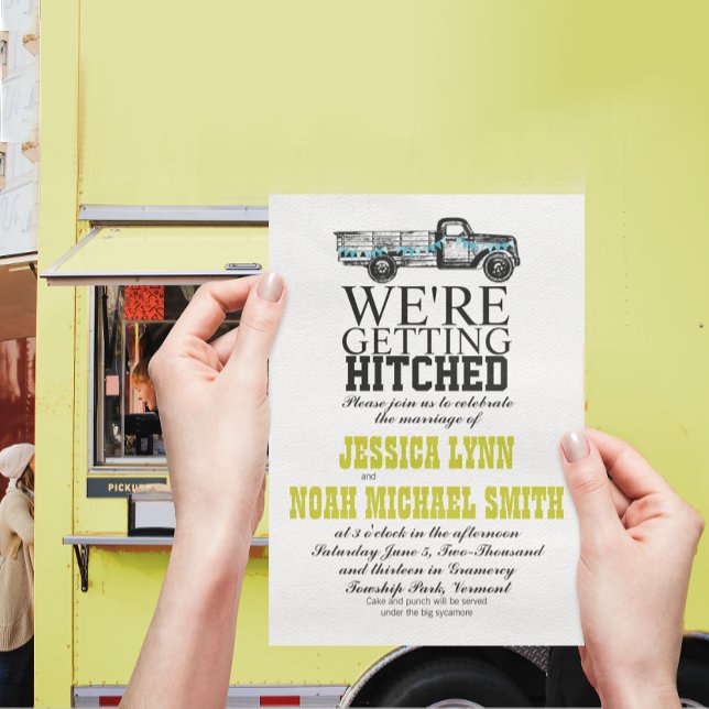 Convite para Casamento de Caminhões Vintage (Criador carregado)