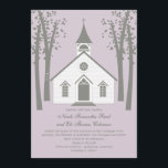 Convite Para Casamento De Capela Whimsical<br><div class="desc">Esta coleção da Capela Whimsical vai deixar seus convidados animados para testemunhar sua troca de votos. Mais cores e produtos correspondentes disponíveis em berryberrysweet.com. Entre em contato conosco para obter cores personalizadas.</div>