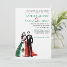 Convite para Casamento de Casais do México